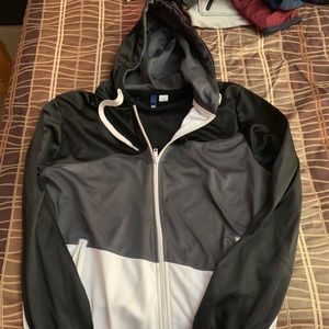 Multicolored zip up Lightweight Jacket